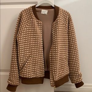 Warm Beige Greylin Polka Dot Jacket